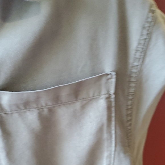 ISABEL Maternity Green Sleeveless Polo Collar Midi Sundress - Picture 4 of 11